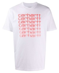 T-shirt à col rond imprimé blanc et rouge Carhartt WIP
