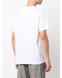 T-shirt à col rond imprimé blanc et rouge PS Paul Smith