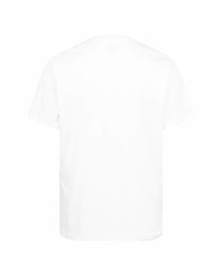 T-shirt à col rond imprimé blanc et rouge Supreme