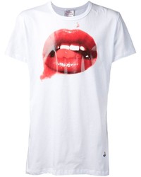 T-shirt à col rond imprimé blanc et rouge Vivienne Westwood