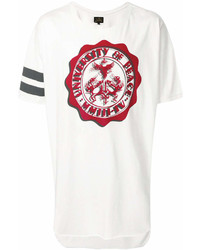 T-shirt à col rond imprimé blanc et rouge Vivienne Westwood