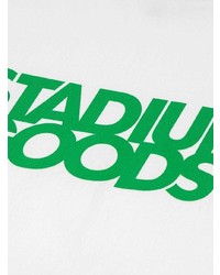 T-shirt à col rond imprimé blanc et vert Stadium Goods