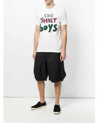 T-shirt à col rond imprimé blanc et vert Comme Des Garçons Shirt Boys