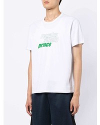 T-shirt à col rond imprimé blanc et vert Reigning Champ