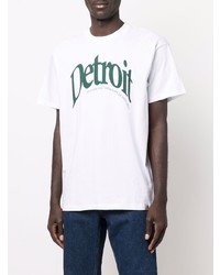 T-shirt à col rond imprimé blanc et vert Carhartt WIP