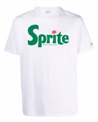 T-shirt à col rond imprimé blanc et vert MC2 Saint Barth