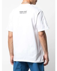 T-shirt à col rond imprimé blanc et vert Supreme