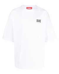 T-shirt à col rond imprimé blanc 032c
