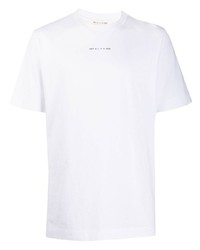 T-shirt à col rond imprimé blanc 1017 Alyx 9Sm