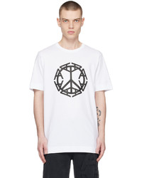 T-shirt à col rond imprimé blanc 1017 Alyx 9Sm