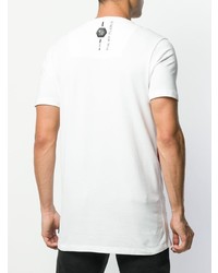 T-shirt à col rond imprimé blanc Philipp Plein