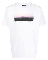 T-shirt à col rond imprimé blanc 7 For All Mankind