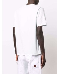 T-shirt à col rond imprimé blanc McQ
