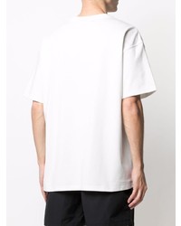 T-shirt à col rond imprimé blanc Nike