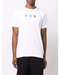 T-shirt à col rond imprimé blanc Off-White