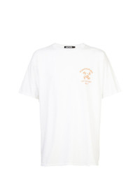 T-shirt à col rond imprimé blanc Adaptation