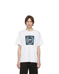 T-shirt à col rond imprimé blanc AFFIX