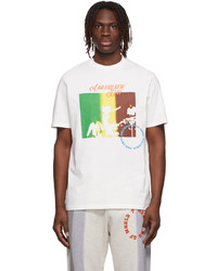 T-shirt à col rond imprimé blanc Ahluwalia &Paul Smith
