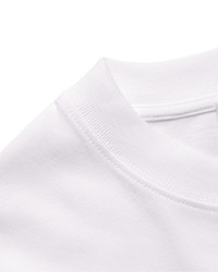 T-shirt à col rond imprimé blanc McQ