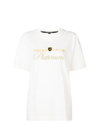 T-shirt à col rond imprimé blanc Alexander Wang