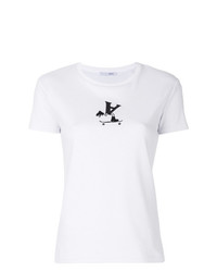 T-shirt à col rond imprimé blanc Alyx