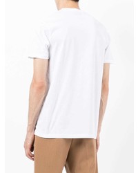 T-shirt à col rond imprimé blanc PS Paul Smith