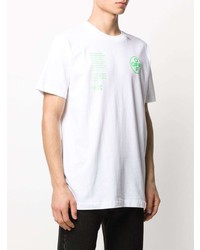 T-shirt à col rond imprimé blanc Off-White