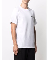 T-shirt à col rond imprimé blanc Omc