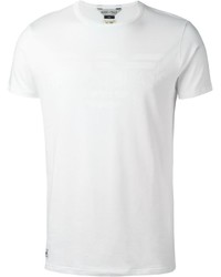T-shirt à col rond imprimé blanc Armani Jeans