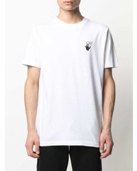 T-shirt à col rond imprimé blanc Off-White