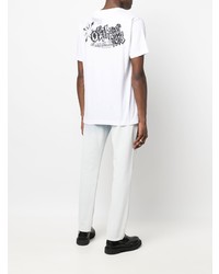 T-shirt à col rond imprimé blanc Off-White