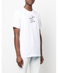 T-shirt à col rond imprimé blanc Off-White