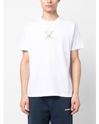 T-shirt à col rond imprimé blanc Off-White