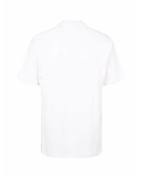 T-shirt à col rond imprimé blanc Supreme