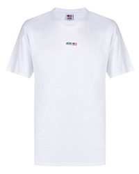 T-shirt à col rond imprimé blanc AUTRY