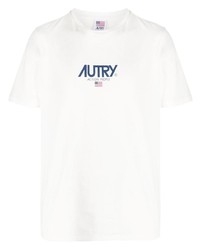 T-shirt à col rond imprimé blanc AUTRY