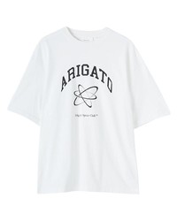 T-shirt à col rond imprimé blanc Axel Arigato