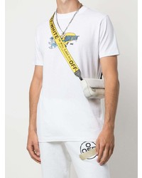 T-shirt à col rond imprimé blanc Off-White