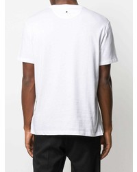 T-shirt à col rond imprimé blanc Valentino