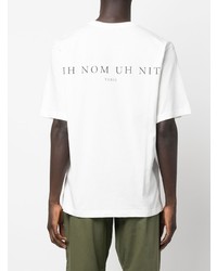 T-shirt à col rond imprimé blanc Ih Nom Uh Nit