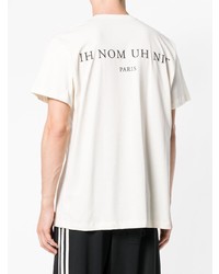 T-shirt à col rond imprimé blanc Ih Nom Uh Nit