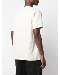 T-shirt à col rond imprimé blanc Supreme