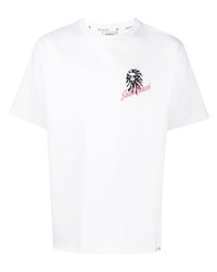T-shirt à col rond imprimé blanc BAPE BLACK *A BATHING APE®