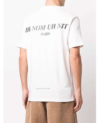 T-shirt à col rond imprimé blanc Ih Nom Uh Nit