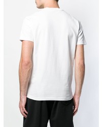 T-shirt à col rond imprimé blanc DSQUARED2