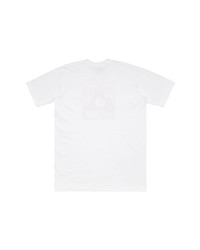 T-shirt à col rond imprimé blanc Supreme