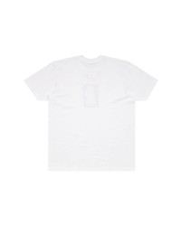 T-shirt à col rond imprimé blanc Supreme