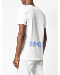 T-shirt à col rond imprimé blanc Off-White