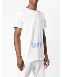 T-shirt à col rond imprimé blanc Off-White