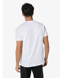 T-shirt à col rond imprimé blanc Alexander McQueen